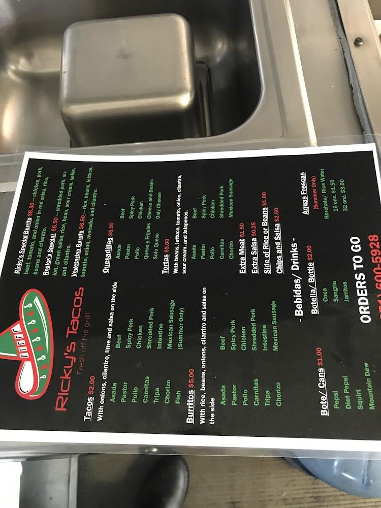 Ricky's Tacos Menu image 3